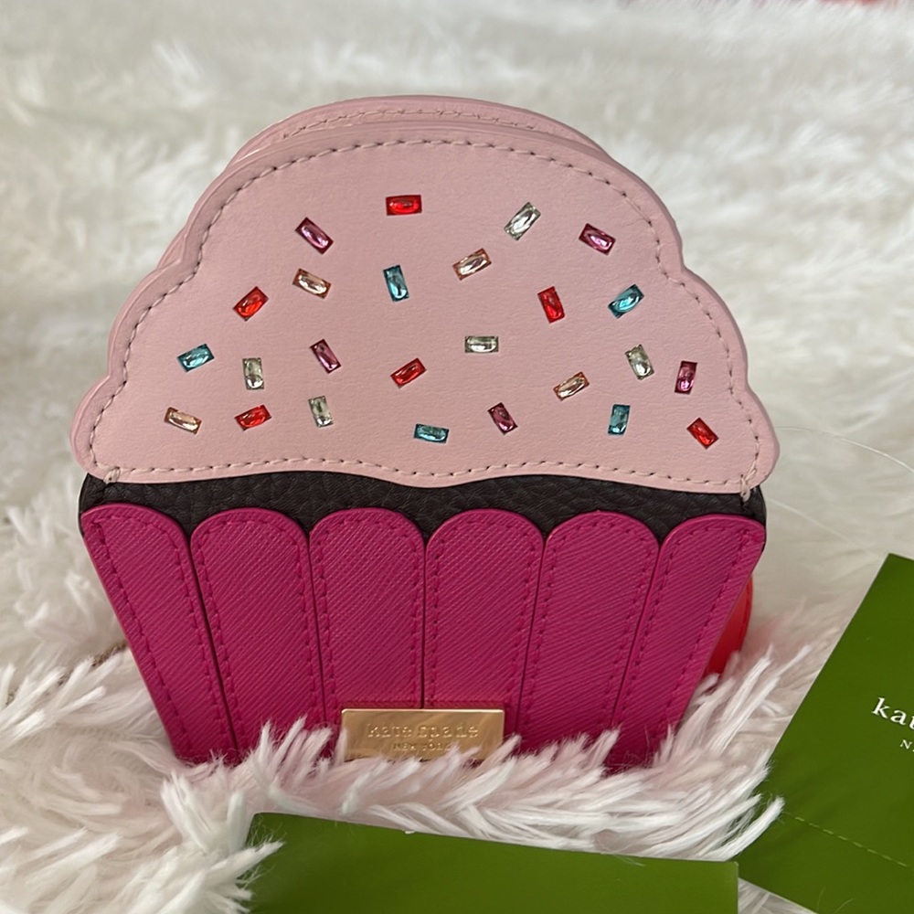NWT Kate Spade Collectors Items Cupcake Purse and Change Purse with color gems. - Picture 5 of 10